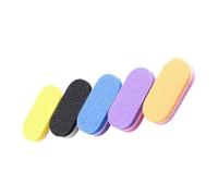 tampon de sable des ongles, 500 Pcs Multicolor Nail Sponge Buffer Blocks Double Side Buffing(Mix Color)