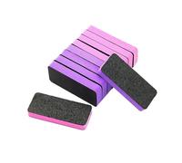 tampon de sable des ongles, Double-Sided Sponge Nail File Multicolor 5/10 pcs(10 Pcs Mix)