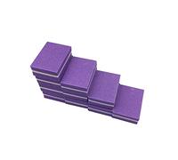 tampon de sable des ongles, Mini lime à ongles, bloc de ponçage, éponge à polir, outil de nail art multicolore, 100 pièces(Purple)