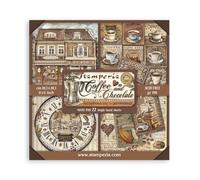 Tampon de scrapbooking 22 feuilles cm 20,3 x 20,3 (8 pouces x 8 pouces) face unique café et chocolat