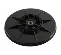 Tampon de secours pour ponceuse à cloison sèche de 215 mm avec motif à 8 trous et filetage de 6 mm - Construction en ABS avec dos en mousse souple pour éviter la poussière et le porta (dur)