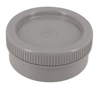 Tampon de visite - GIRPI - PVC - Diamètre intérieur 100 mm - Forme Droit - Couleur Gris