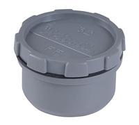 TAMPON DE VISITE MALE FEMELLE 32 40 50 PVC GRIS BOUCHON EVIER PLOMBERIE VASQUE EVACUTATION EAUX USEES MANCHON RACCORD (Diamètre 32mm)