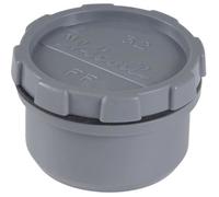 Tampon de visite NICOLL - PVC gris - Ø 100 mm - Femelle/Mâle