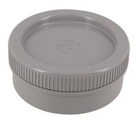 Tampon de visite PVC - mâle - D100 mm - gris
