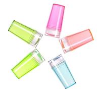 Tampon Décoratif pour Ongles en Silicone, Lot de 5 Sets de Sets de Sets Couleur Aléatoire | Manucure Professionnelle ou Usage Domestique, Atteint les Bords des Ongles Courbés, Convient à Plupart des Couleur Aléatoire