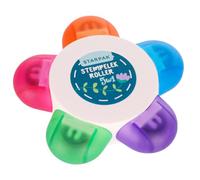 Tampon décoratif ROLLER, auto-encreur, tampon créatif - 5 motifs floraux