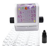 Tampon d'enseignement numérique à rouleau 1-100 Tampon Éducatif avec Huile D'impression Tampon à rouleau de soustraction dans les 100 enseignements pratiques mathématiques Tampon