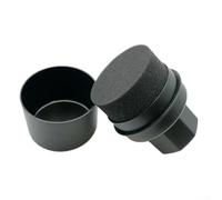 Tampon d'épilation à la cire en mousse dense pour une application fluide et sans traces des solutions de brillance des pneus sur les jantes et les parois latérales de voiture (bouche plate noire)