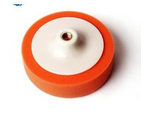 Tampon d'éponge avec plaque de roulement anneau M14 pour polissage 115-125-150-180 mm de type dur tampon de polissage de voiture carrosserie moto polisseuse rotative cire (150 mm)