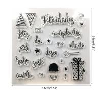 Tampon D'étanchéité En Silicone Transparent Espagnol, Bricolage, Scrapbooking, Gaufrage, Décor D'album Photo