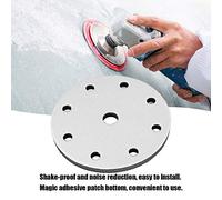 Tampon D'interface en éponge Souple pour Patins de Ponçage, Réduction des Vibrations, Installation Facile, pour Machine de Polissage Pneumatique/électrique, Matériau éponge, Diamètre 150 Mm