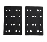 Tampon d'interface souple pour ponceuses pneumatiques auto-amorçantes et polisseuses à palettes améliorant la conformité abrasive aux formes irrégulières (80 x 133 mm, 10 trous)