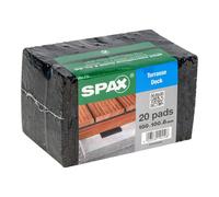 Tampon d'isolation pour terrasse - SPAX - 100,0 MM x 100 MM - ép. 8,00 MM - 20 pièces - 4001001000089