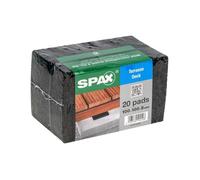 Tampon d'isolation pour terrasse - SPAX - 100x100 MM - ép. 8 MM - 20 pièces