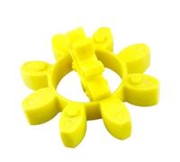 Tampon élastique de couplage en fleur de prunier jaune, 1 pièce, coussin solide en polyuréthane Durable for les Applications à couple élevé(30x10x10mm)