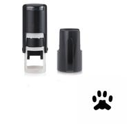 Tampon empreintes de pattes d'animaux - Tampon de fidélité - Encre noire auto-encreur - Env. 11 mm