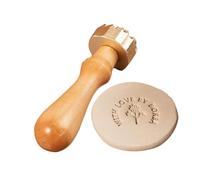 Tampon en argile personnalisé Outil de signature personnalisé for les amateurs de poterie Tampon en céramique en laiton avec votre design for les artistes signe(2.5Inches)