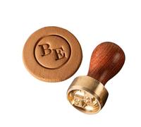 Tampon en argile personnalisé Tampon de signature en laiton for poterie et céramique Marque de fabricant personnalisée Polyvalent for savon et biscuits signe(3Inches)