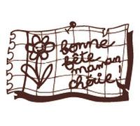 Tampon En Bois Bonne Fête Maman Chérie