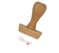 Tampon en bois certifié PEFC empreinte Formules de notation - Format de l’impression 40 x 15 mm - Encre non incluse - Tampon enseignants idéal pour marquer les copies des élèves