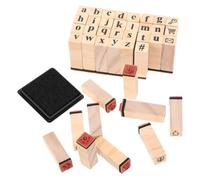 Tampon en Bois Lettres et Chiffres pour Journal, Loisirs Créatifs