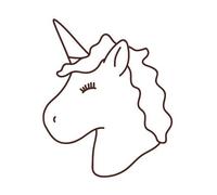 Tampon En Bois Licorne - Graine Créative