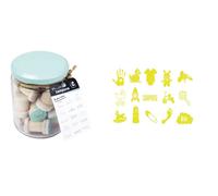 Tampon En Bois Naissance 1,8 Cm Bocal 15 Pièces