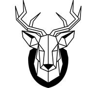 Tampon En Bois Tête De Cerf