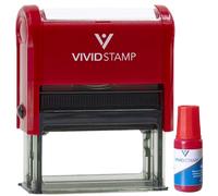 Tampon en caoutchouc auto-enking payant (9/16 """" ""x 1-1 / 2"" ""moyen rouge - combo)