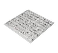 Tampon en Caoutchouc Transparent pour Bricolage, Scrapbooking et Création de Cartes, Tampon Note de Musique pour la Décoration d'un Journal Intime, en Caoutchouc