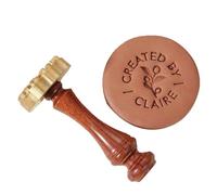 Tampon en céramique personnalisé for argile et céramique Tampon de signature en laiton avec votre outil d'argile professionnel de conception signe(1.5Inches)