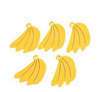 Tampon en feutre coloré Fruits Légumes Dessin animé Conception mixte Feutre Artisanat Non tissé Patch Applique DIY Décoration Sticker mural(5pcs banana)
