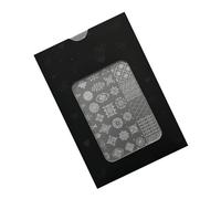 Tampon en métal portable en forme de flocon de neige avec motif de Noël, accessoire de manucure professionnel en acier inoxydable pour salon à domicile