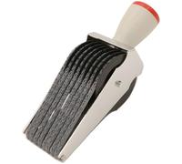 Tampon en métal réglable avec bande de caractères, presse à la main industrielle date et texte outil d'estampage pour papier et carton