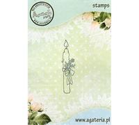 Tampon en polymère - Bougie de baptême/communion - Agateria