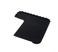 Tampon en silicone pour machine à café, tapis de tamper à expresso imperméable en silicone antidérapant pour rangement d'outils intégré, 30 x 19,6 cm (noir)