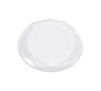 Tampon en verre False Lashes, support de colle pour cils en cristal rond, rallonge de palette adhésive pour colle, séparateur de cils, palette adhésive réutilisable pour extension de cils en verre ron