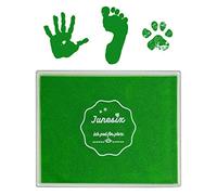 Tampon encreur, 12,7 x 10,2 cm, lavable, non toxique, pour empreintes de pieds de bébé, vert