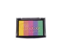 Tampon encreur 4,7 x 7,5 cm - arc-en-ciel