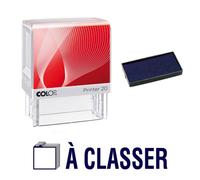 Tampon Encreur A Classer Colop Printer 20 38x14mm Bleu