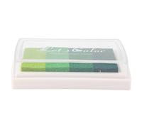 Tampon encreur aquarelle Confluent, tampon encreur dégradé de couleurs pour tampon en caoutchouc, décoration de scrapbooking, éponge sûre (Gradient vert)