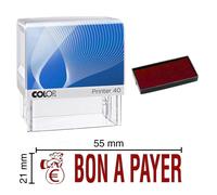 Tampon Encreur Bon À Payer Colop Printer 40 59x23mm Rouge