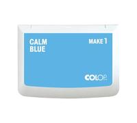 COLOP Tampon encreur MAKE 1 bleu calm 50 x 90 mm, tampon pour tampon manuel traditionnel