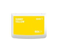 COLOP Encreur MAKE 1 Sunny Yellow - 50 x 90 mm - Tampon encreur pour tampon manuel traditionnel et tampon créatif