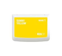 COLOP Encreur MAKE 1 Sunny Yellow - 50 x 90 mm - Tampon encreur pour tampon manuel traditionnel et tampon créatif