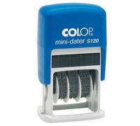 Tampon encreur - COLOP - S120 - 4mm - Bleu - Dateur numérique