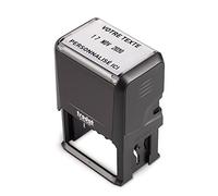 Tampon encreur dateur grand format personnalisable avec votre texte - Trodat Printy 4727 4.0 - Dimension : 59x39 mm, pour 3 + 3 lignes de texte maximum - Encre incluse - Rechargeable
