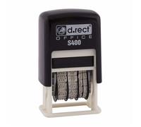 Tampon encreur dateur professionnel D.RECT 7523 - chiffres 4 mm, noir