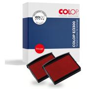 Colop Recharges E/2300 - Pré-encrées pour Classic 2300 - Pack de 2 - Rouge